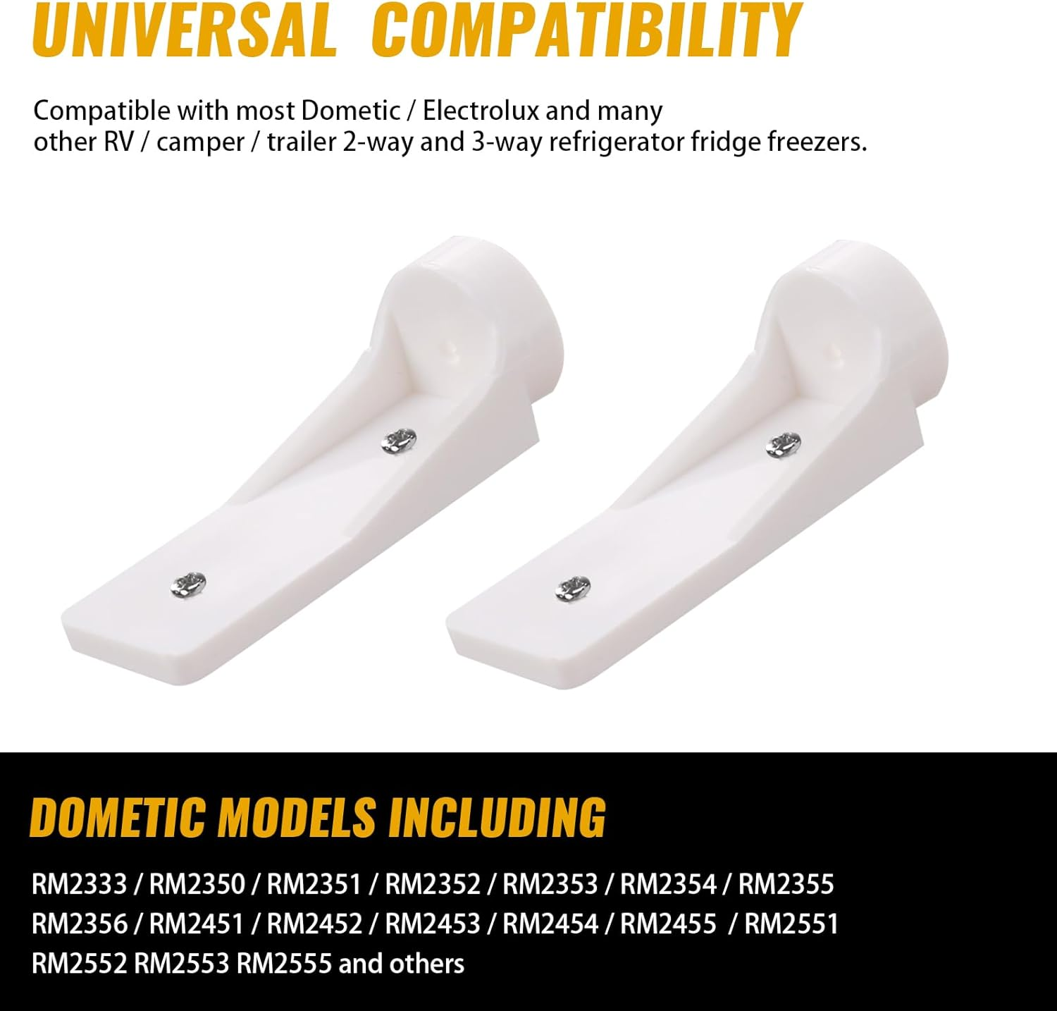 Freezer Door Hinge Plate for Dometic Refrigerator, 2002244008 Ensure Freezer Door Functions Properly, Suitable for Dometic/Electrolux & Other Rv/Camper/Trailer 2 & 3- Way Refrigerator (2 Pack) image number 2