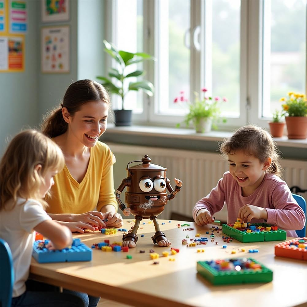 Kouipoie Italian Building Blocks for Children and Adults, Brain Red Tralalero Shark Building Blocks, Fun Weird Stuff to Collect, Creative Toys, Tung Tung Sahur Gift Set (4-460 Pieces) image number 4