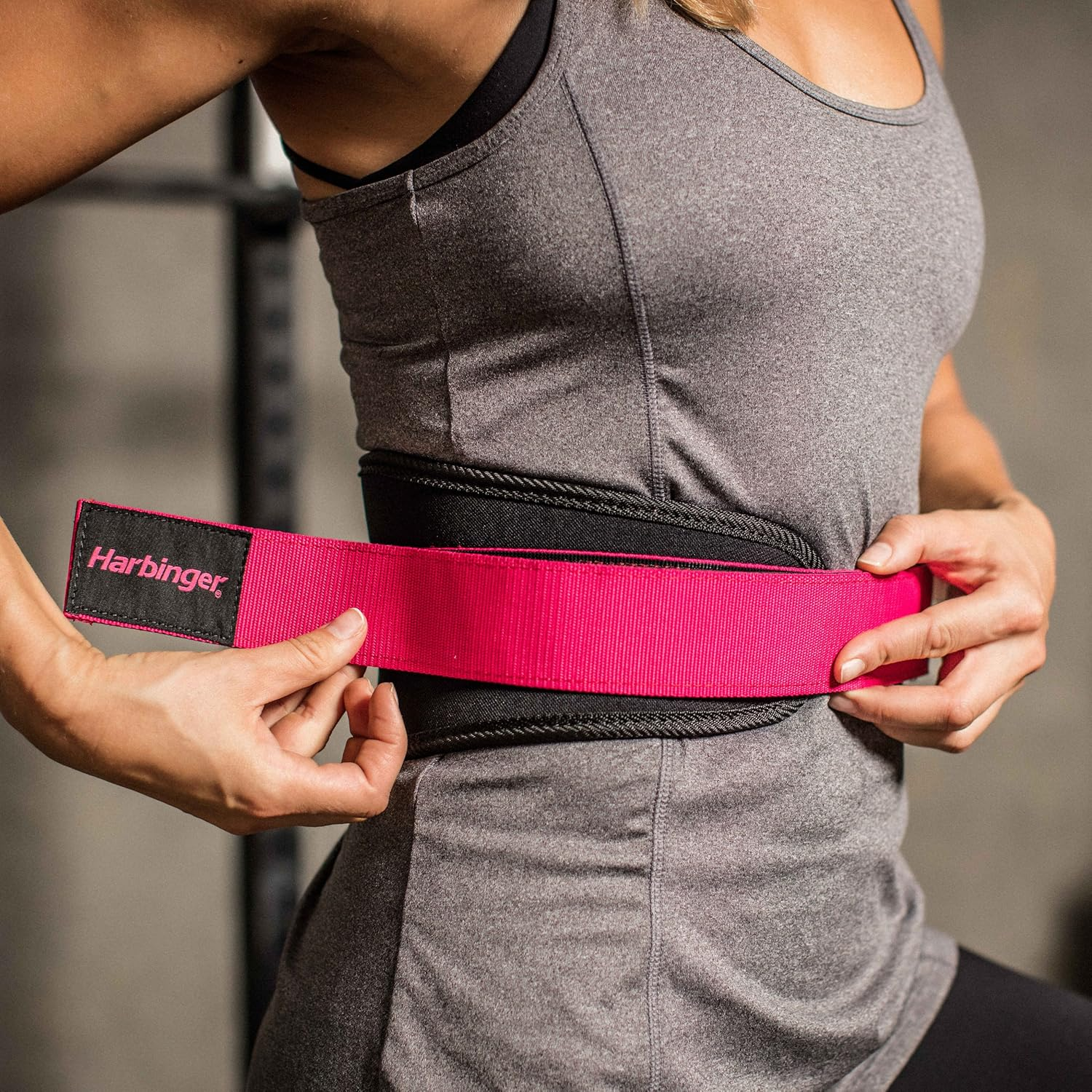 Harbinger Women'S Nylon Weightlifting Belt with Flexible Ultralight Foam Core