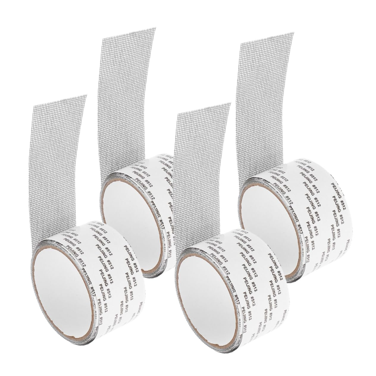 COOLHIYA Window Screen Repair Kit 4 Rolls Self-Adhesive Screen Patch Tape 5Cm X 2M Gray for Home Use and DIY Repairs of Tear Holes in Windows and Doors