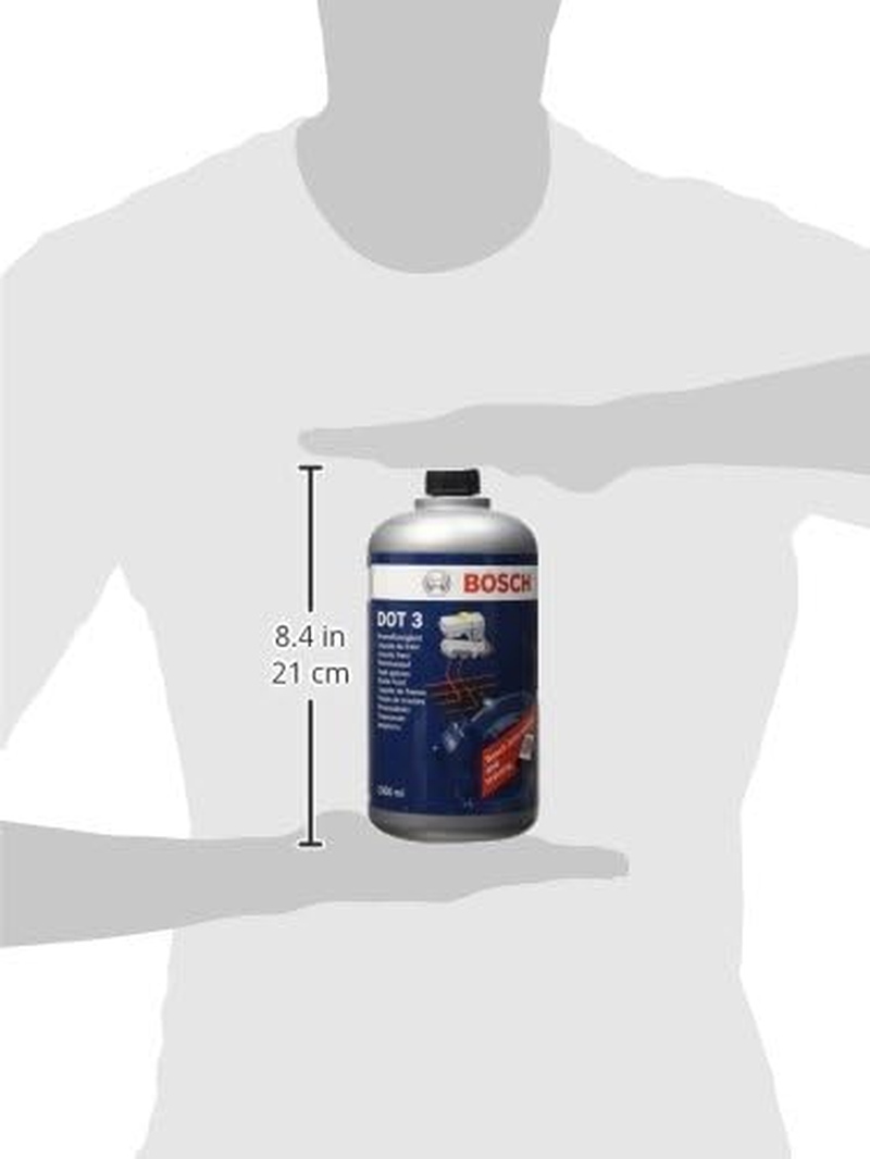 BOSCH BF3-1L Brake Fluid DOT 3, 1 Litre, Suitable for Most Vehicles That Use DOT 3, with or without ABS/ESP&reg; from 1990 Onwards