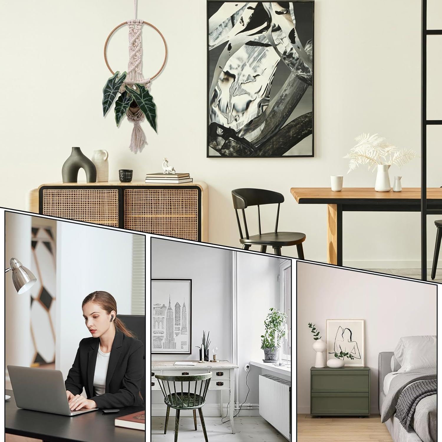 Dream Catcher Rings,Decorative Wreath Frame - Set of 10 Reusable Parties Supplies, Wreath Making Tool for Wedding, Christmas, Birthday - 6Inch image number 5