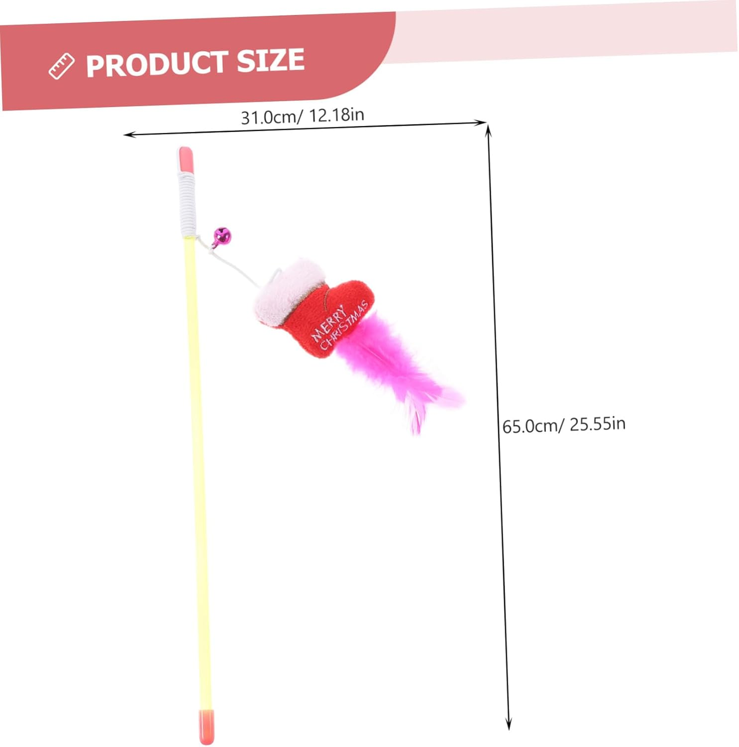 BUGUUYO 1Set Creative Christmas Themed Cat Teaser Toy Interactive Kitten Unique Design for Indoor Cats Relieves Stress and Encourages Playfulness image number 4