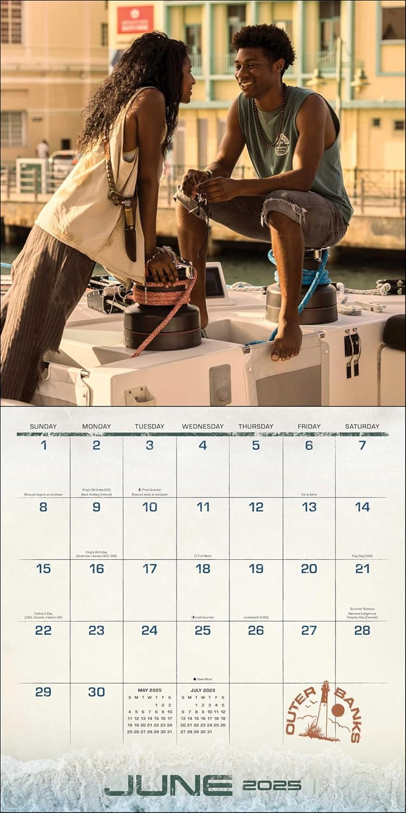 Outer Banks 16-Month 2024-2025 Wall Calendar with Bonus Poster image number 2