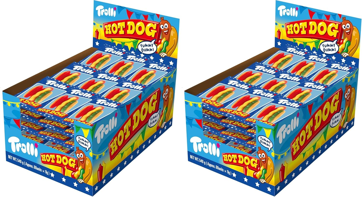 Trolli Hot Dogs Candy, 60 X 9 Grams image number 2