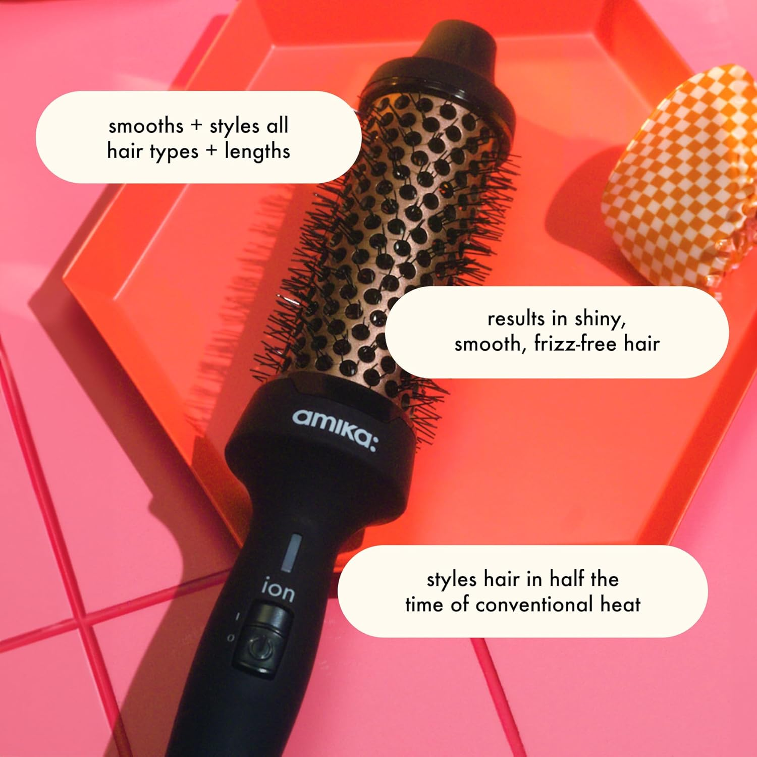 Amika Blowout Babe Thermal Brush Black image number 1