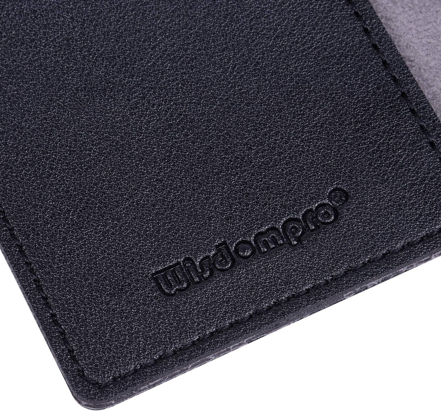 Journal Cover, 2 Pack Wisdompro PU Leather Notebook Cover for Field Notes, or Other 3.5" X 5.5" Pocket Notebooks - Black image number 2