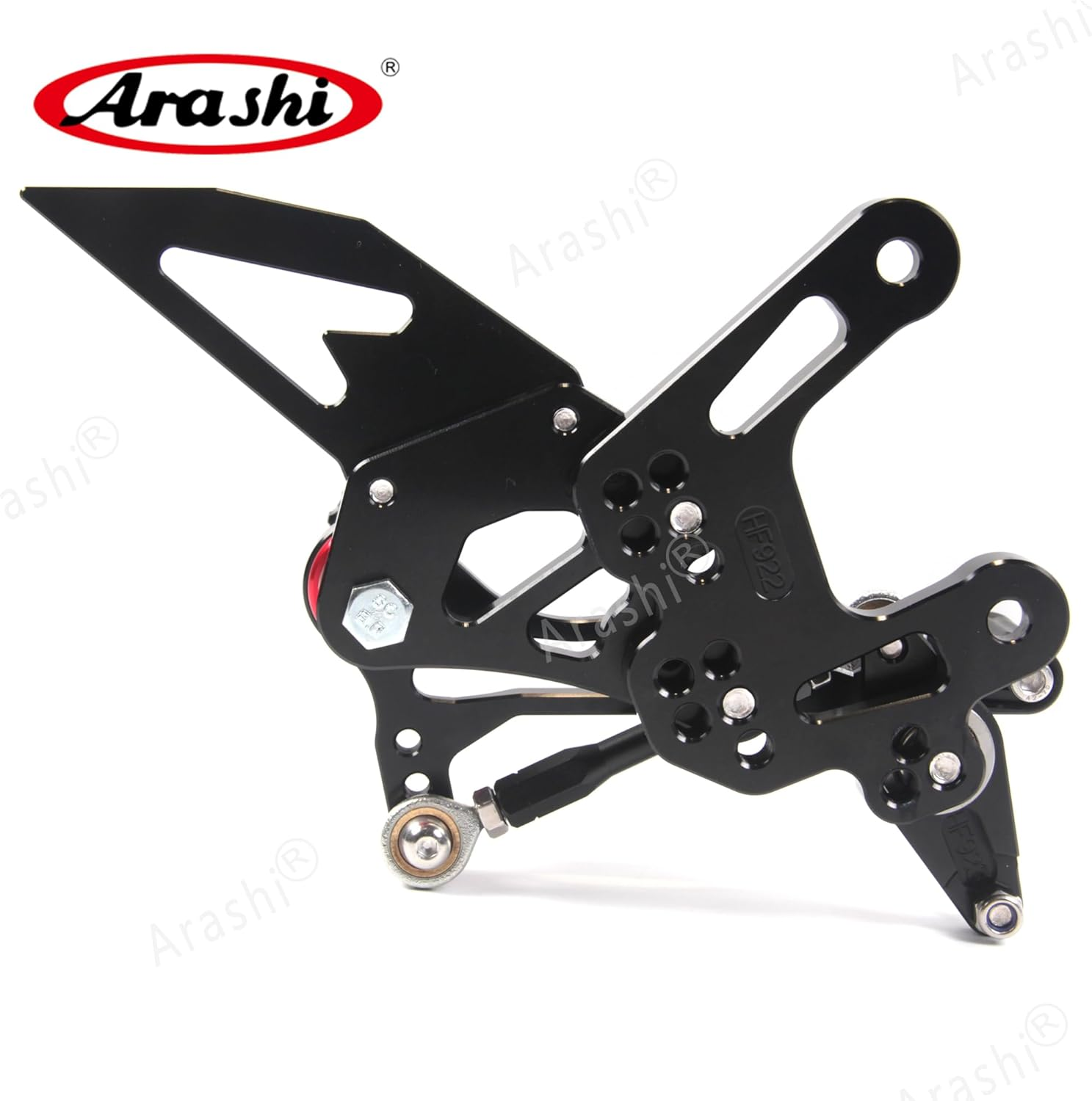 Arashi Version 2.0 Adjustable Rearsets for Kawasaki Ninja ZX10R ZX1000 2021-2023 ABS Include, Black image number 4
