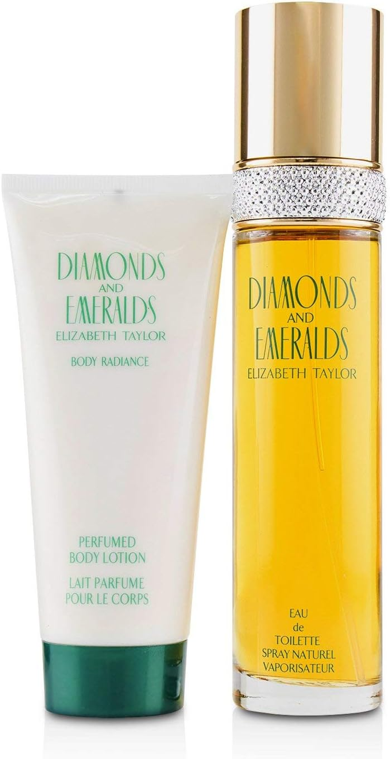 Elizabeth Taylor Diamond & Emerald Coffret: Eau De Toilette Spray 100Ml + Perfumed Body Lotion 100Ml 2Pcs image number 1