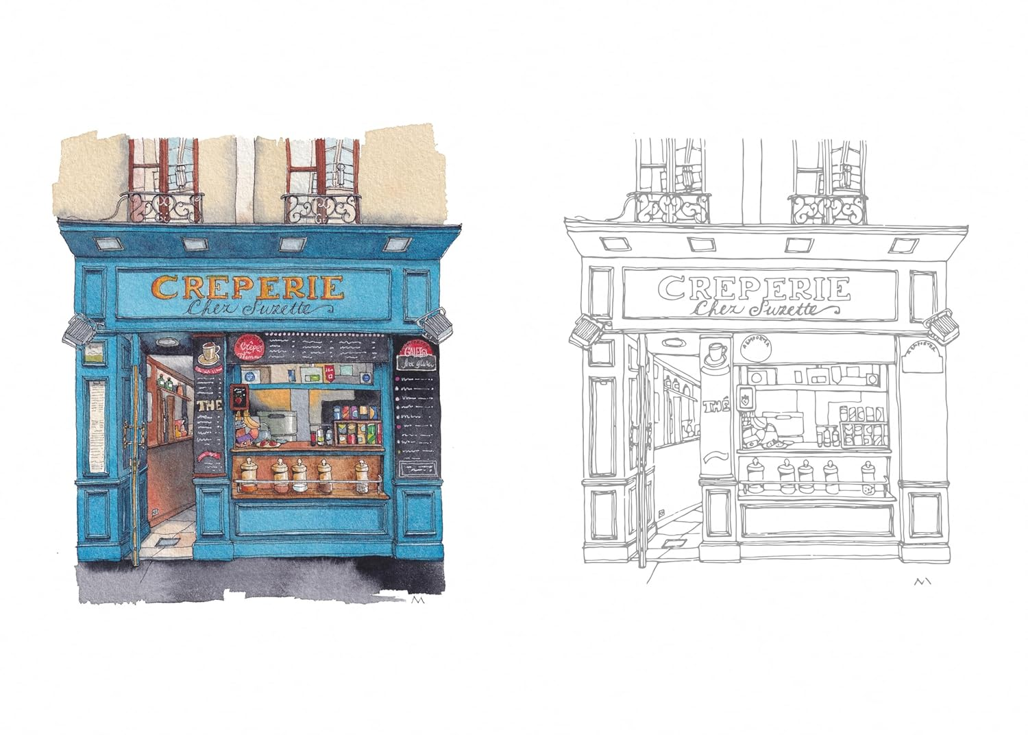 Urban Anna'S from Paris with Love Coloring Book image number 1