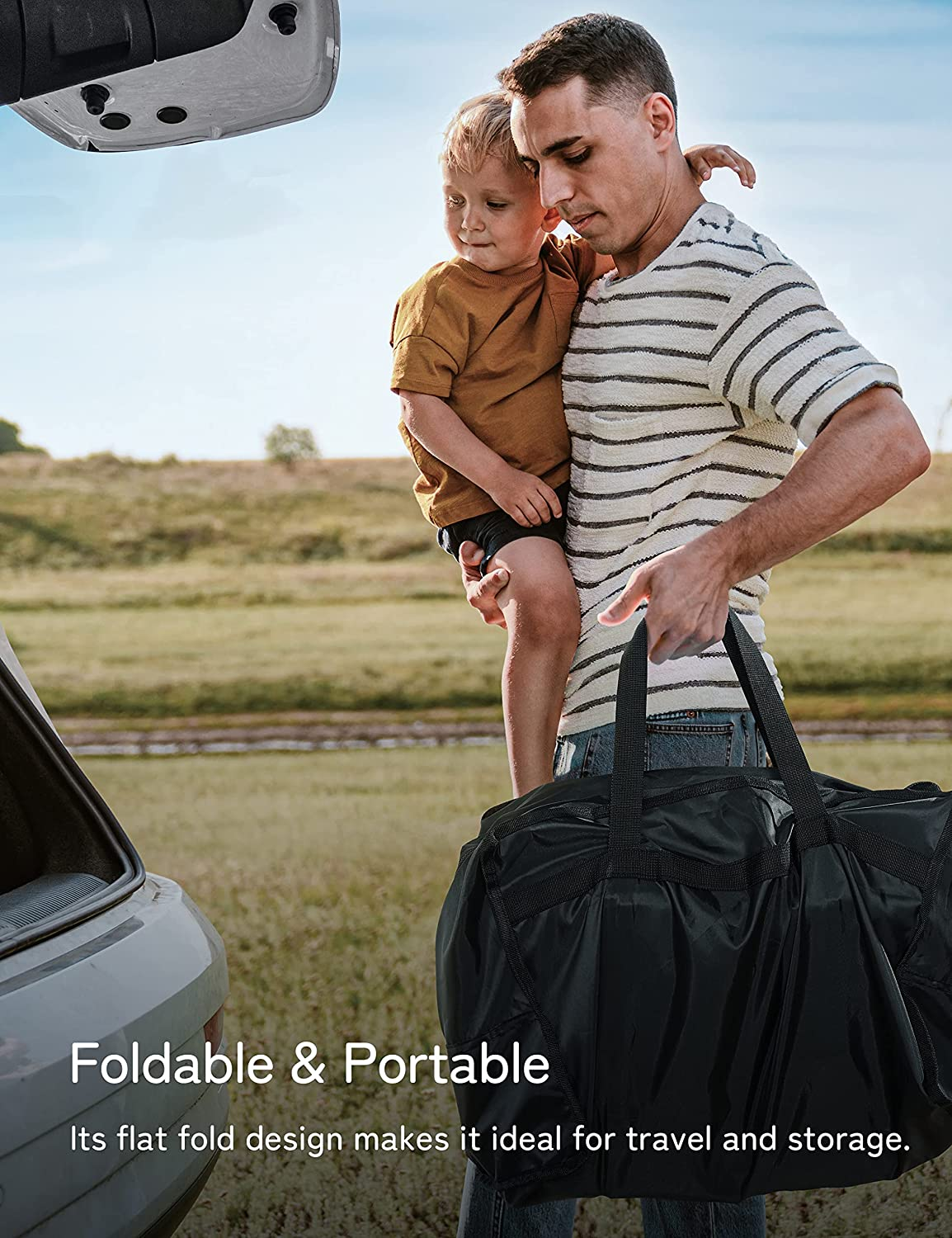 Besrey Baby Backpack Carrier, Toddler Hiking Backpack with Safety 3-Height Seat, Adjustable Straps&Waist Belt, Foldable Frame Lightweight Large Capacity Child Carrier for Hiking Green image number 5