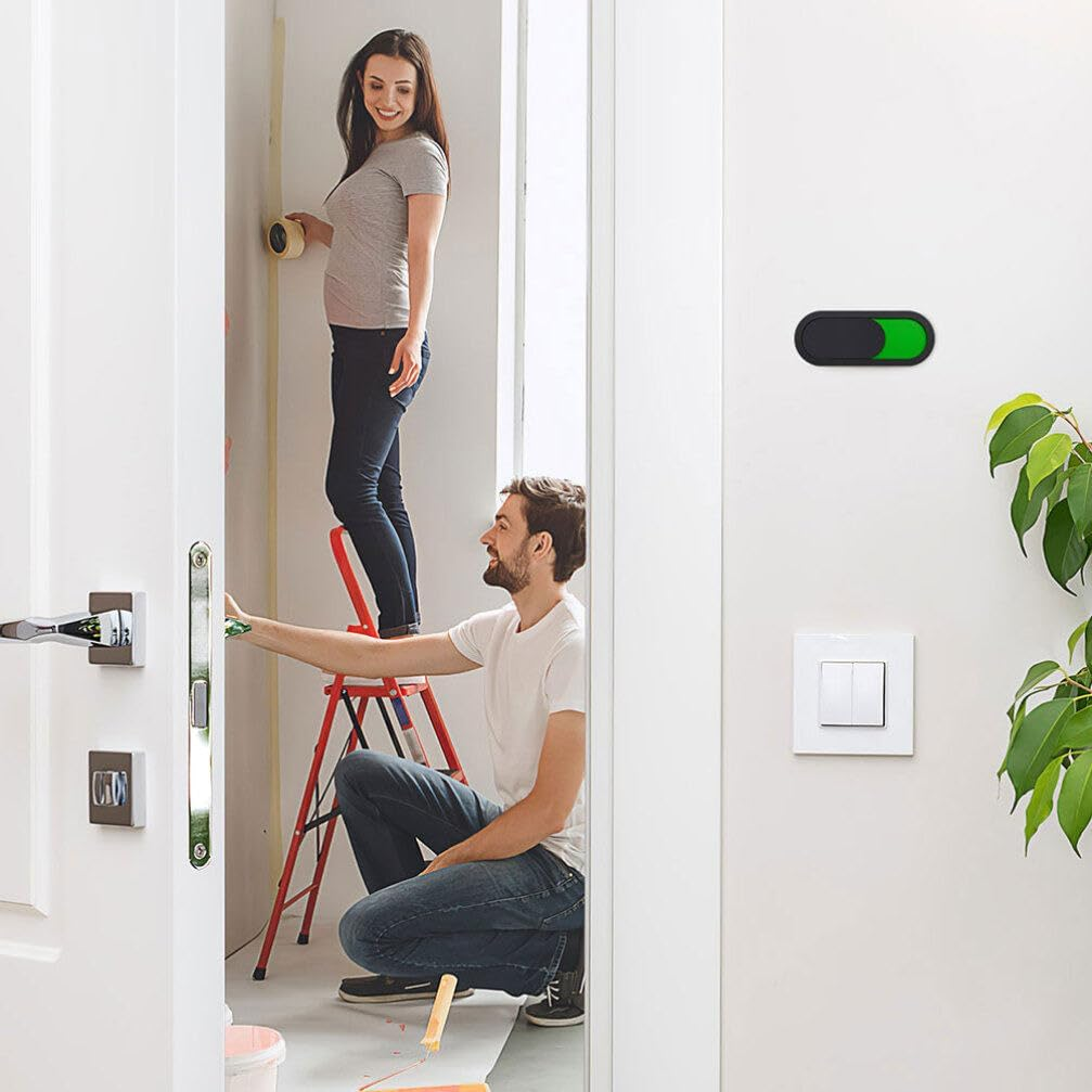 NUOBESTY 4Pcs Door Slide Sign Organic Glass Privacy Sign No Words Do Not Disturb Vacant Occupied Door Sign for Home Office Restroom Conference Hotels image number 2