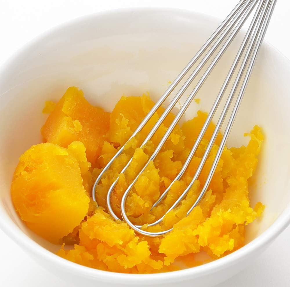 Yoshikawa YJ2810 Masher & Whipper Dish, Silver, Made in Japan, Total Length 7.4 X Width 1.2 Inches (18.8 X 3 Cm) image number 6