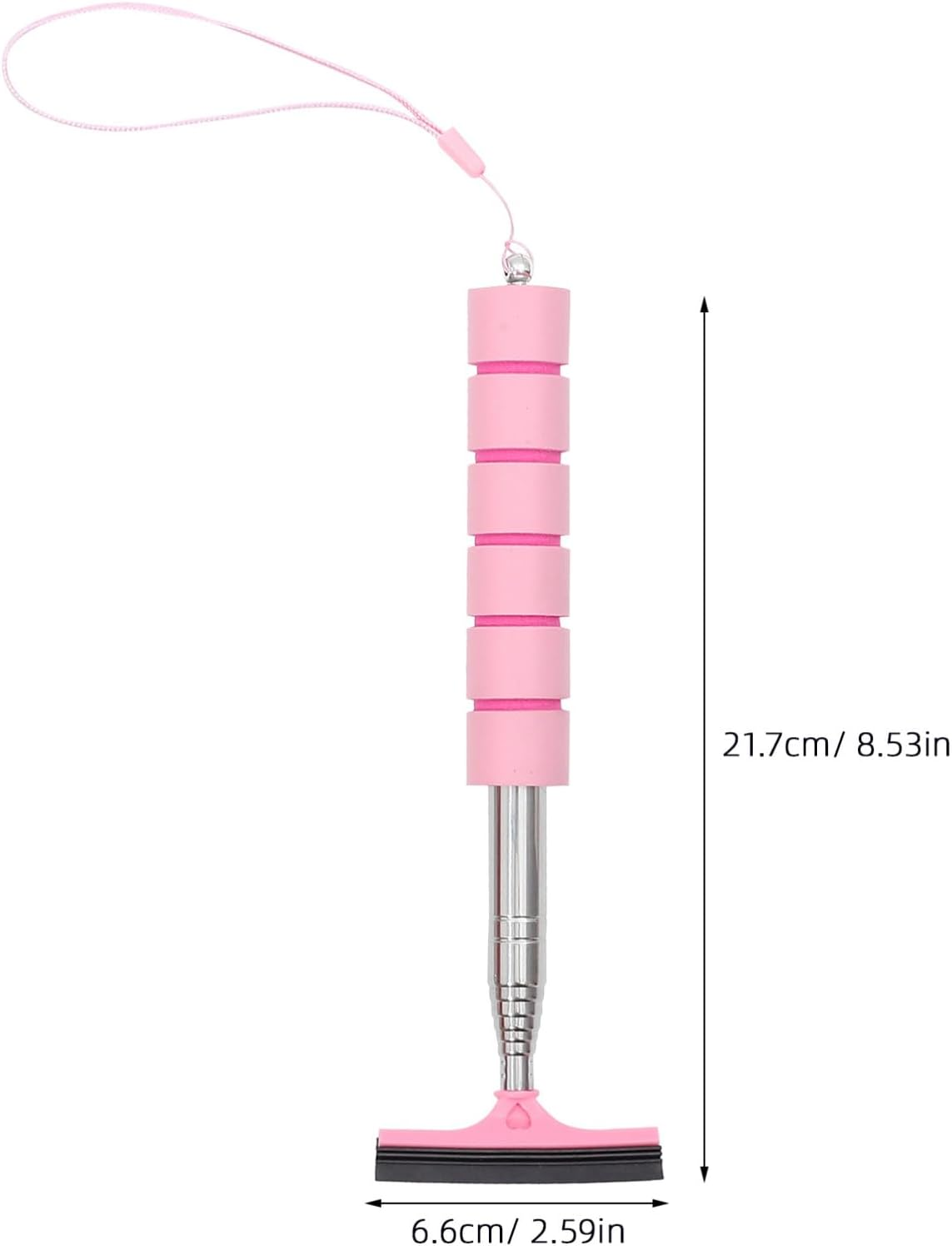 HAPINARY 3Pcs Retractable Car Rearview Mirror Squeegee Window Cleaner Set for Windscreen and Mirror Cleaning, Portable Mini Car Windshield Wiper Tool for Automotive Exterior Care image number 1