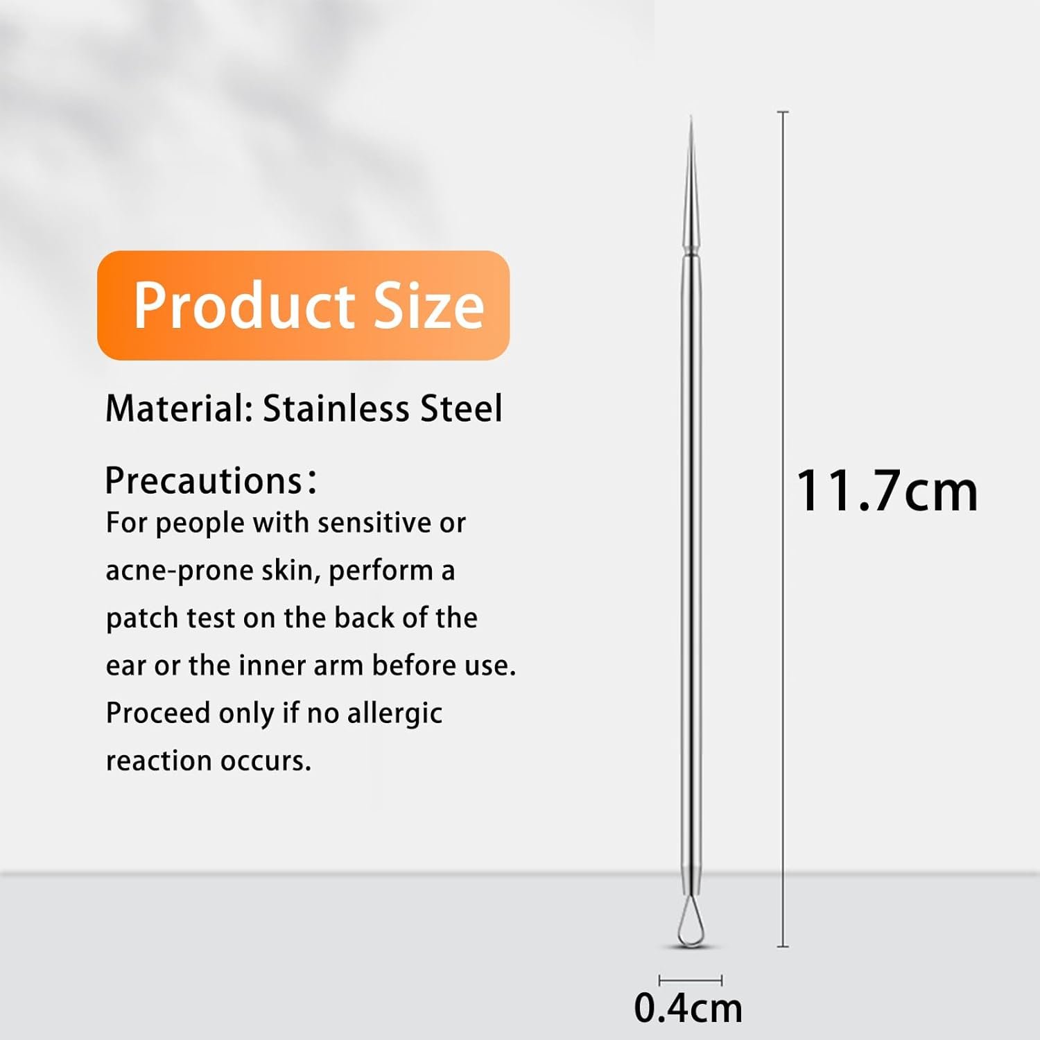 Yxvyxymyxxg Titanium Lancet Needle Pimple Popper Tool Professional Comedone and Blackhead Remover for Facial Milia Whitehead Extractor Skin Care Kit 2 Pieces with Storage Box image number 3