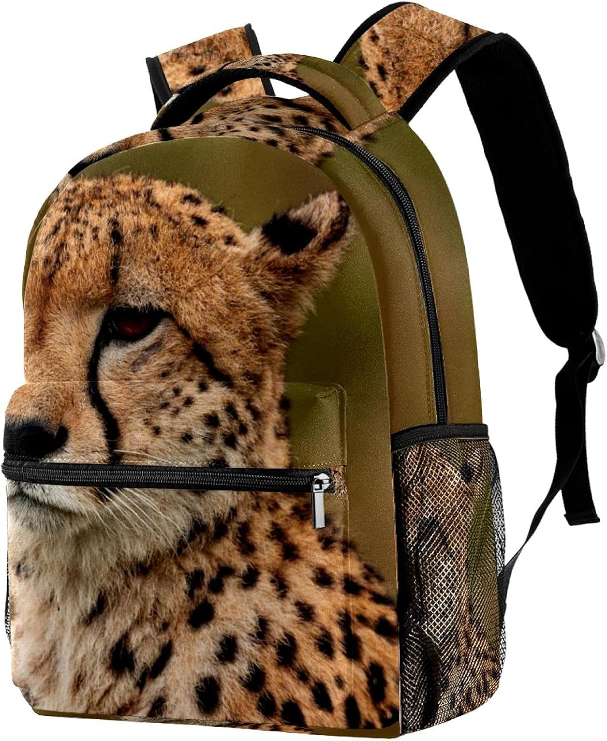 Cheetah Animal Backpack Students Shoulder Bags Travel Bag College School Tote Backpacks image number 2