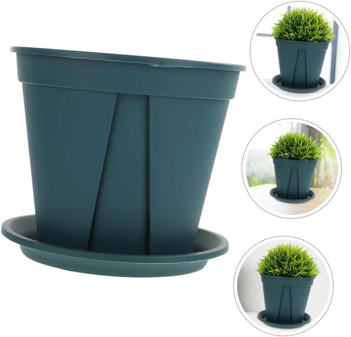 Milisten 10Sets Thickened Air Circulating Orchid Pots with Removable Tray Root Control for for Indoor and Outdoor Gardening image number 2