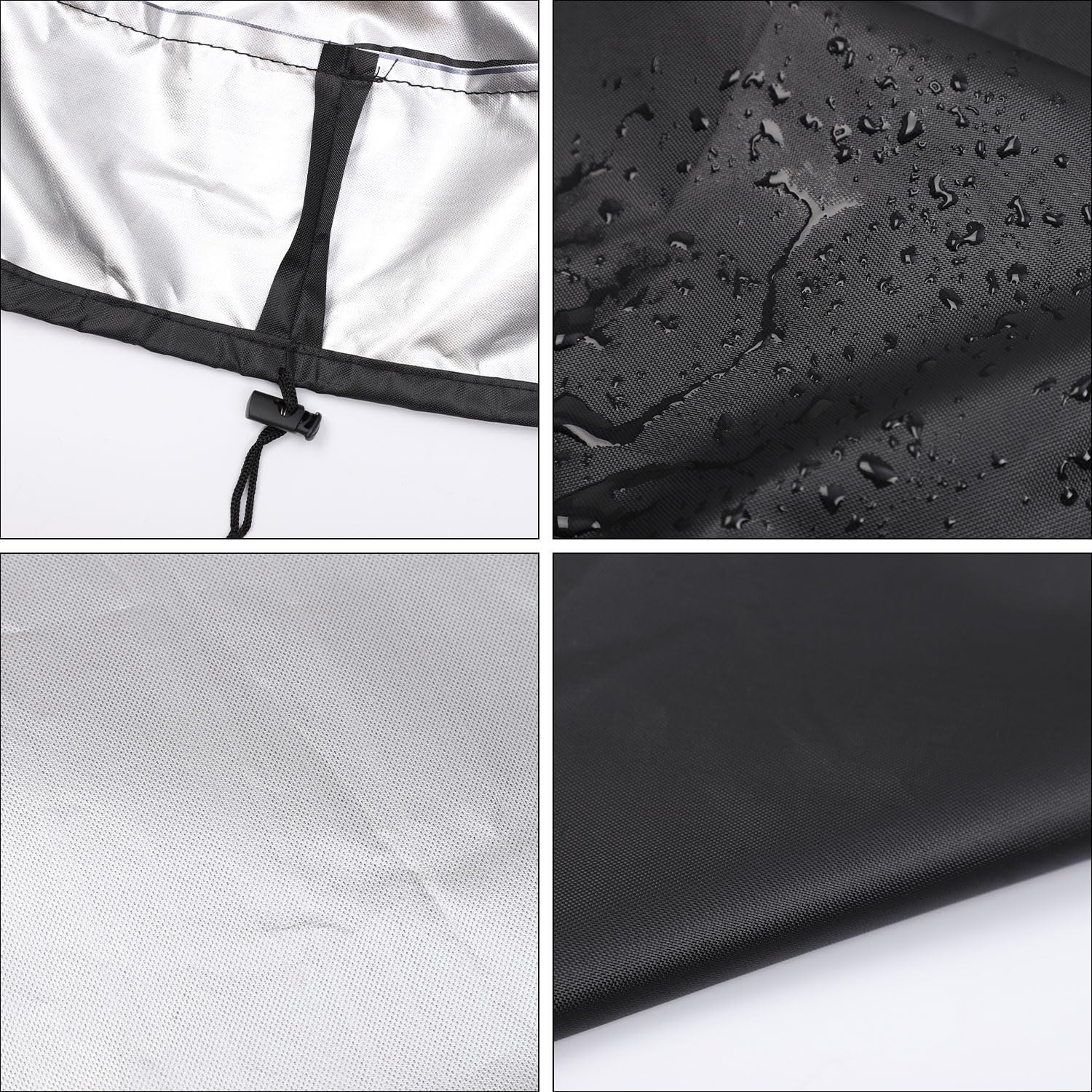 3Pcs 55 Gallon Drum Cover, Waterproof Trash Can Covers Outdoor Stretchable 55 Gallon Barrel Lid Oxford Fabric with PU Coating Rain Barrel Cover with Drawstring