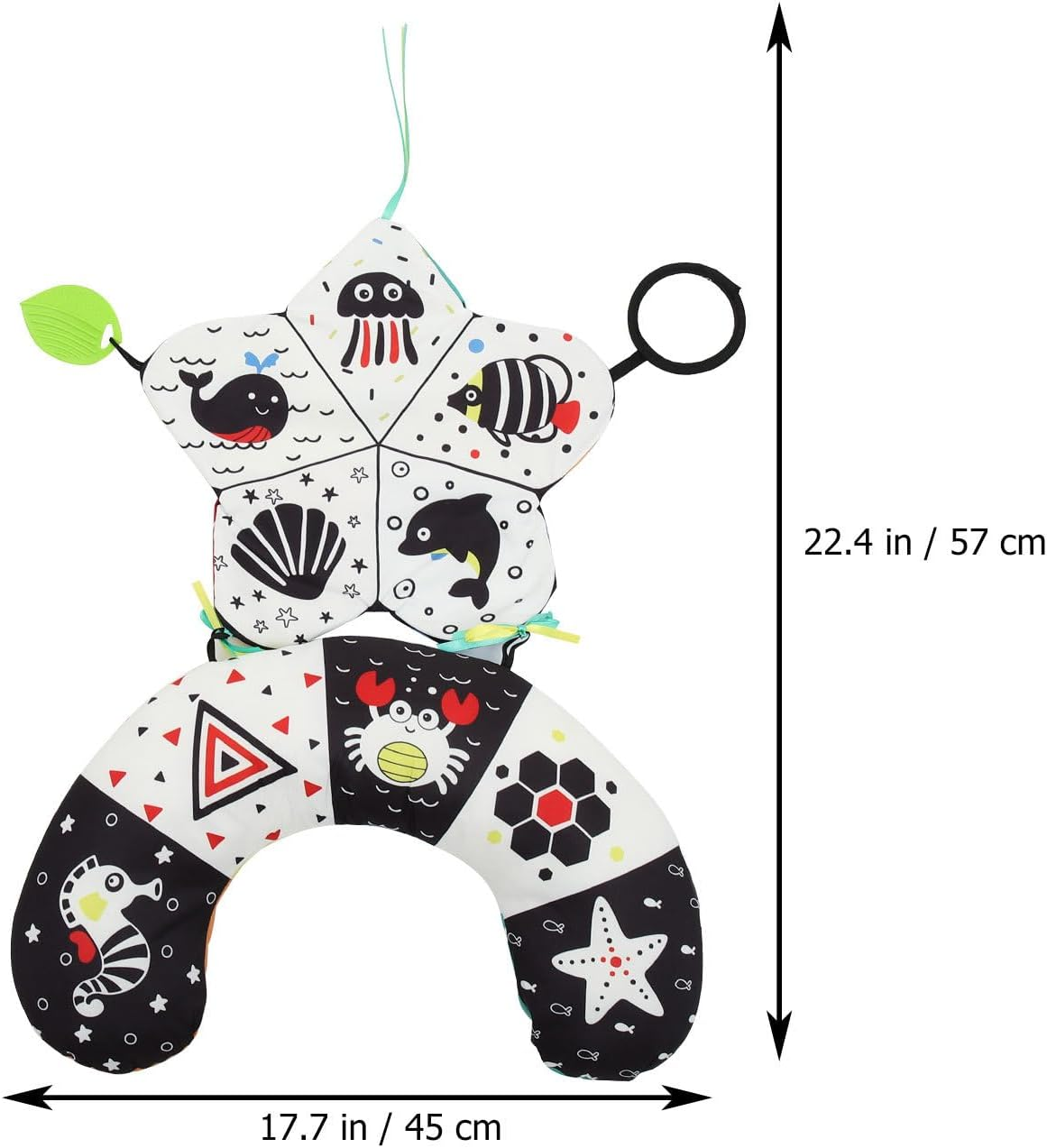 Bestonzon Prone Pillow Toys Cotton Pillow Tummy Time Pillow Pillow Shower Educational Pillow Educational Plaything Plaything Pp Cotton Colorful