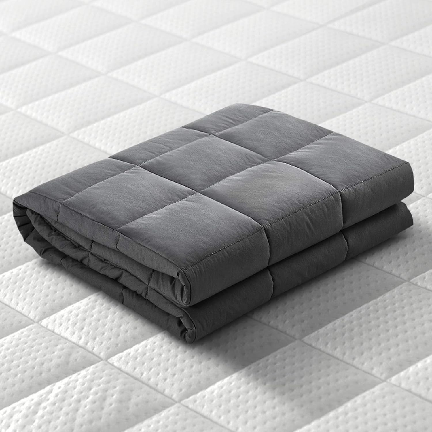 Giselle Bedding 11Kg Microfibre Weighted Blanket, Winter Blankets Rug Cover Adult Quilt for Bed Bedroom, Anxiety Relief Soft Machine Washable Relax Deep Sleep 152 X 203Cm Grey image number 5