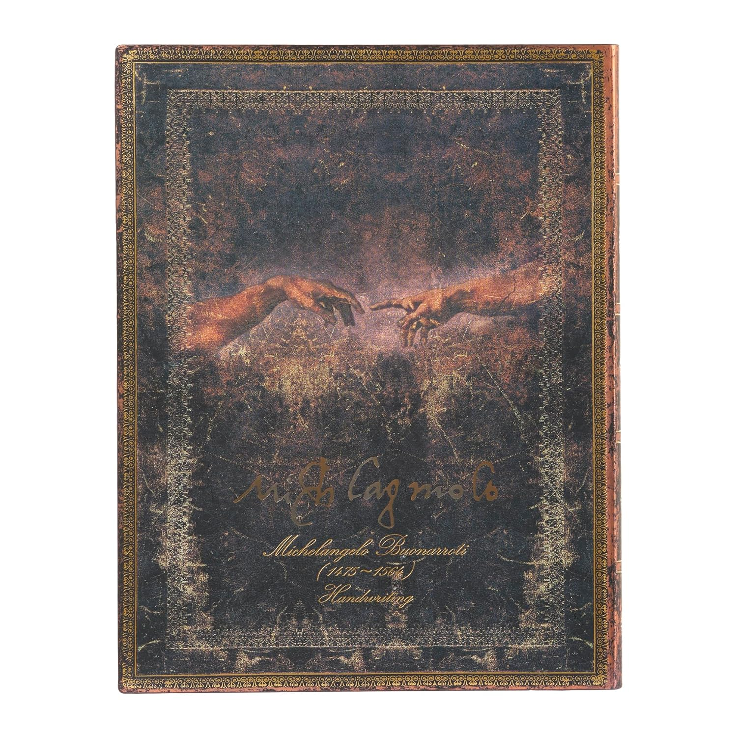 Michelangelo, Handwriting (Embellished Manuscripts Collection) Ultra Unlined Softcover Flexi Journal (Elastic Band Closure) image number 3
