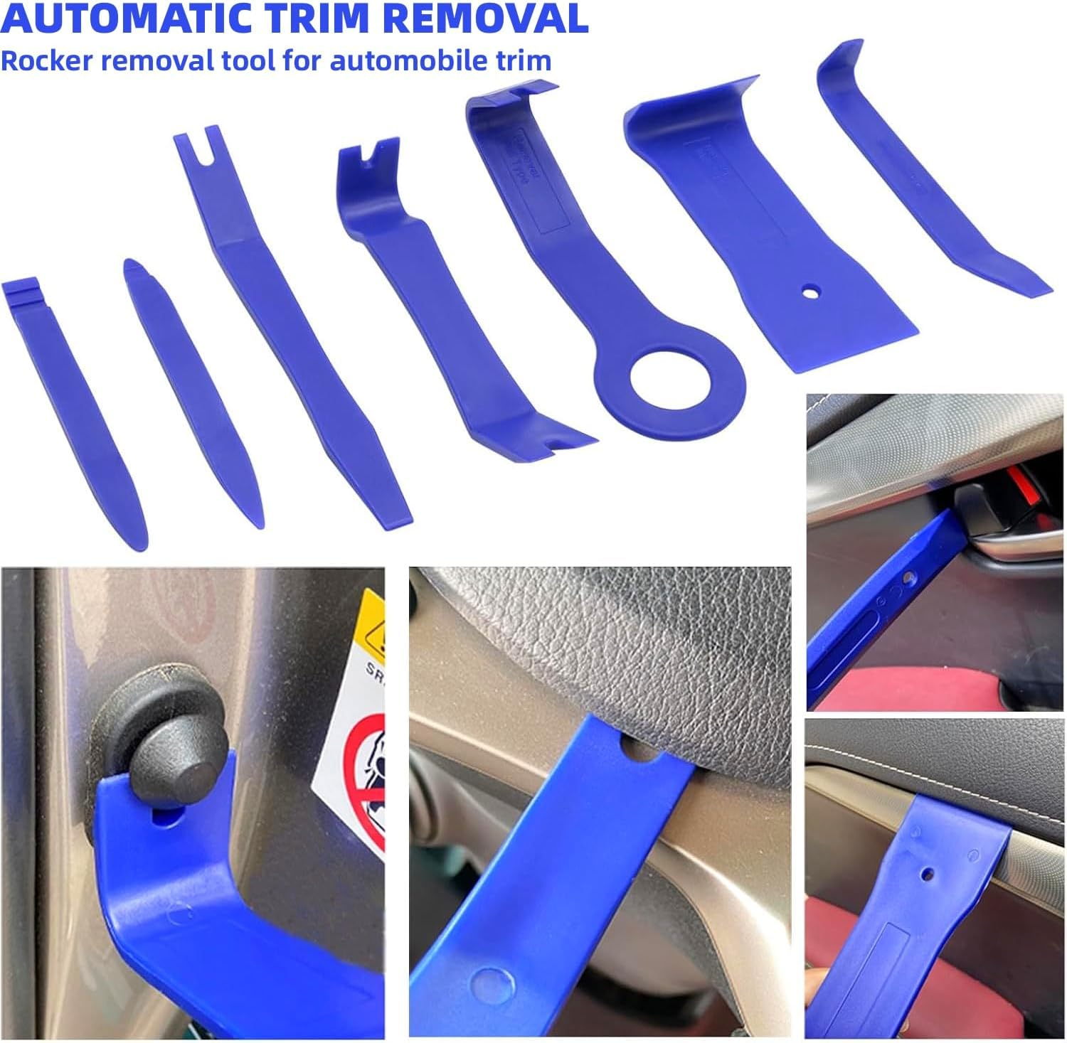 Car Tool Kit,Portable Automotive Tool Set 22 PCS Stainless Steel Assorted 5Th Wheel Pin Puller, Pull Hook J-Hook, 68-Inch Long Reach Tool image number 5