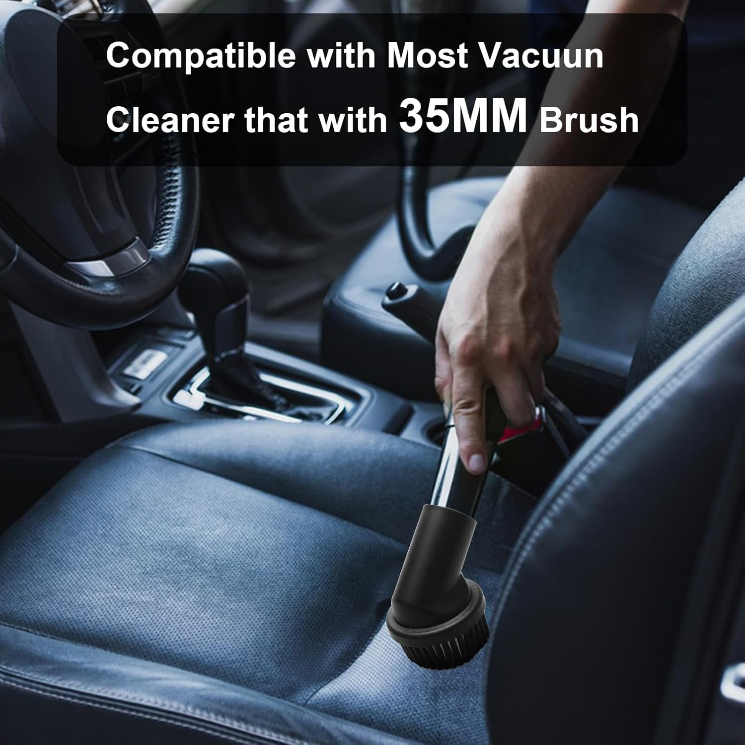 MJIYSGS 3PCS 35Mm Brush for Henry Hoover, Vacuum Cleaner Attachment, Dusting Brush Head, Universal Replacement round Dusting Brush image number 4