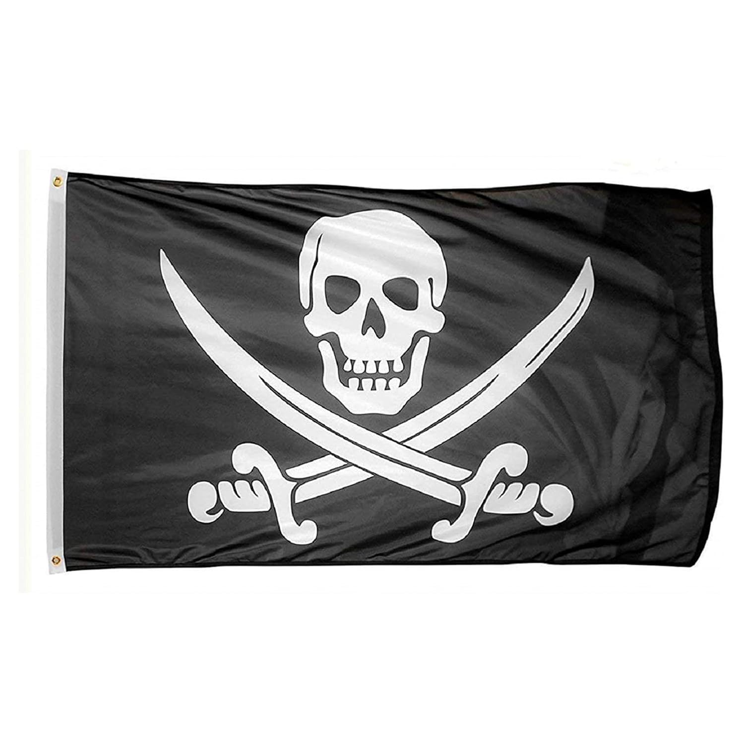 HOHAJIU Pirate Flag Dead Mann'S Chest 3X5 Ft Polyester Flag with 2 Brass Grommets for Indoor & Outdoor Decoration