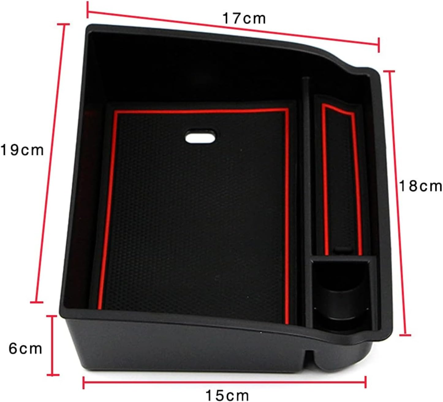 Center Console Organizer for Toyota Hilux 2025 2024 2023 2015-2022 Interior Organizer Center Console Holder Tray Armrest Storage Box with Non-Slip Silicone Mats Hilux1525 image number 3