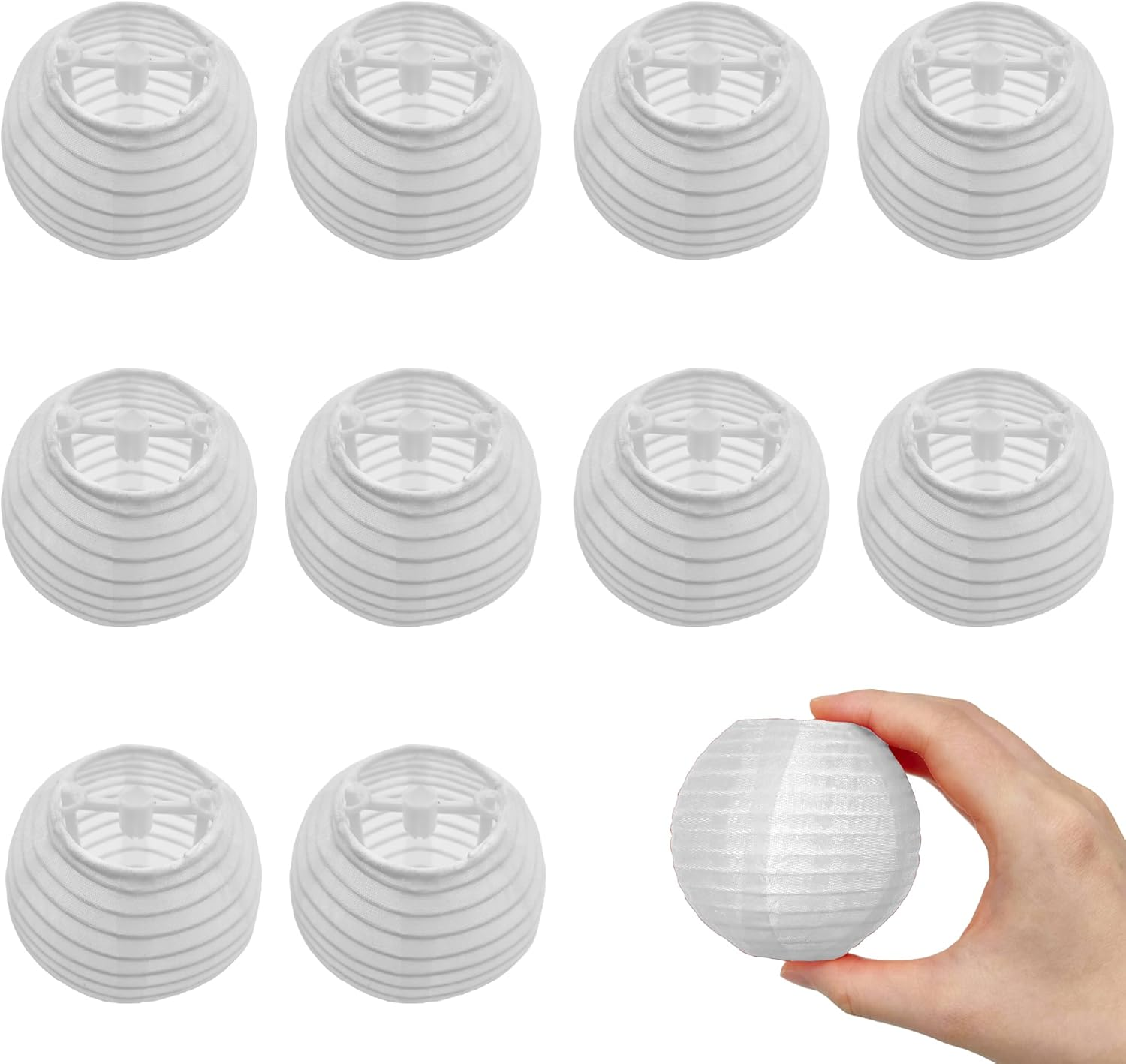 Niuhong 10 X 3 Inch Mini round Lantern, Small Lanterns, Room Decoration, Hanging Garden, Balcony Decoration, Indoor and Outdoor Party, Birthday, Wedding, Christening (Red)