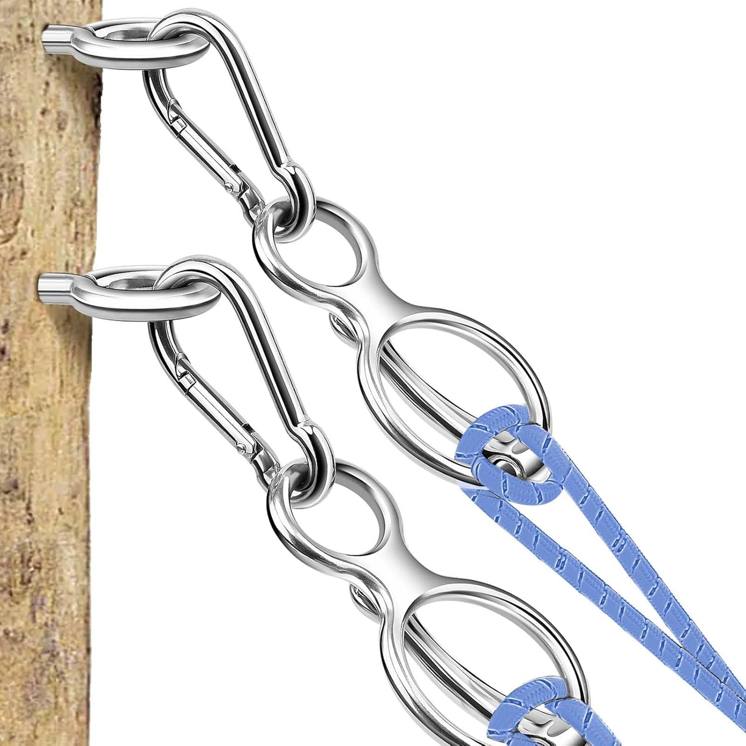 Horse Tie Ring, Heavy Duty Stainless Steel Tie Ring Horse Training Equipment Horse Tack and Supplies with Eye Bolt,Quick Snap,Humane and Safe Tie Way image number 3