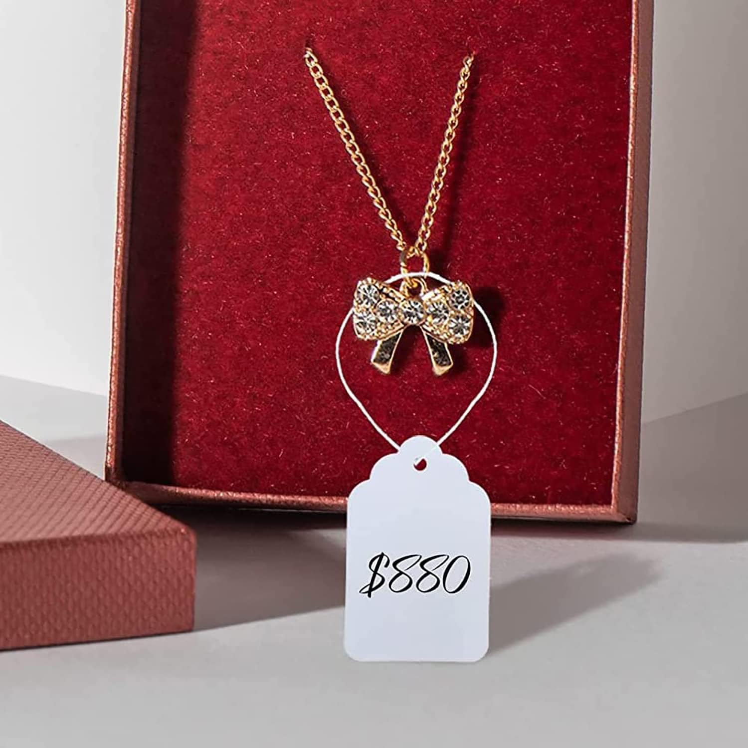 1200 Pcs Marking Tags Price Tags White Smooth Surface Labels Hanging String Display Tags for Pricing Gift Jewelry Clothing Yard Sale Products Shoes Teabags DIY Crafts image number 5