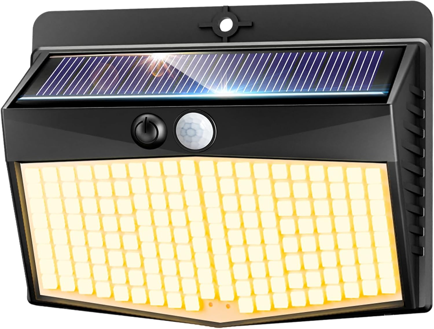 Peasur Warm White Solar Lights for Outdoor Use with Motion Sensor, 138 LED Spotlight with Motion Sensor, Outdoor, 3 Modes, IP65 Waterproof Motion Sensor, Outdoor Solar for Garden image number 4