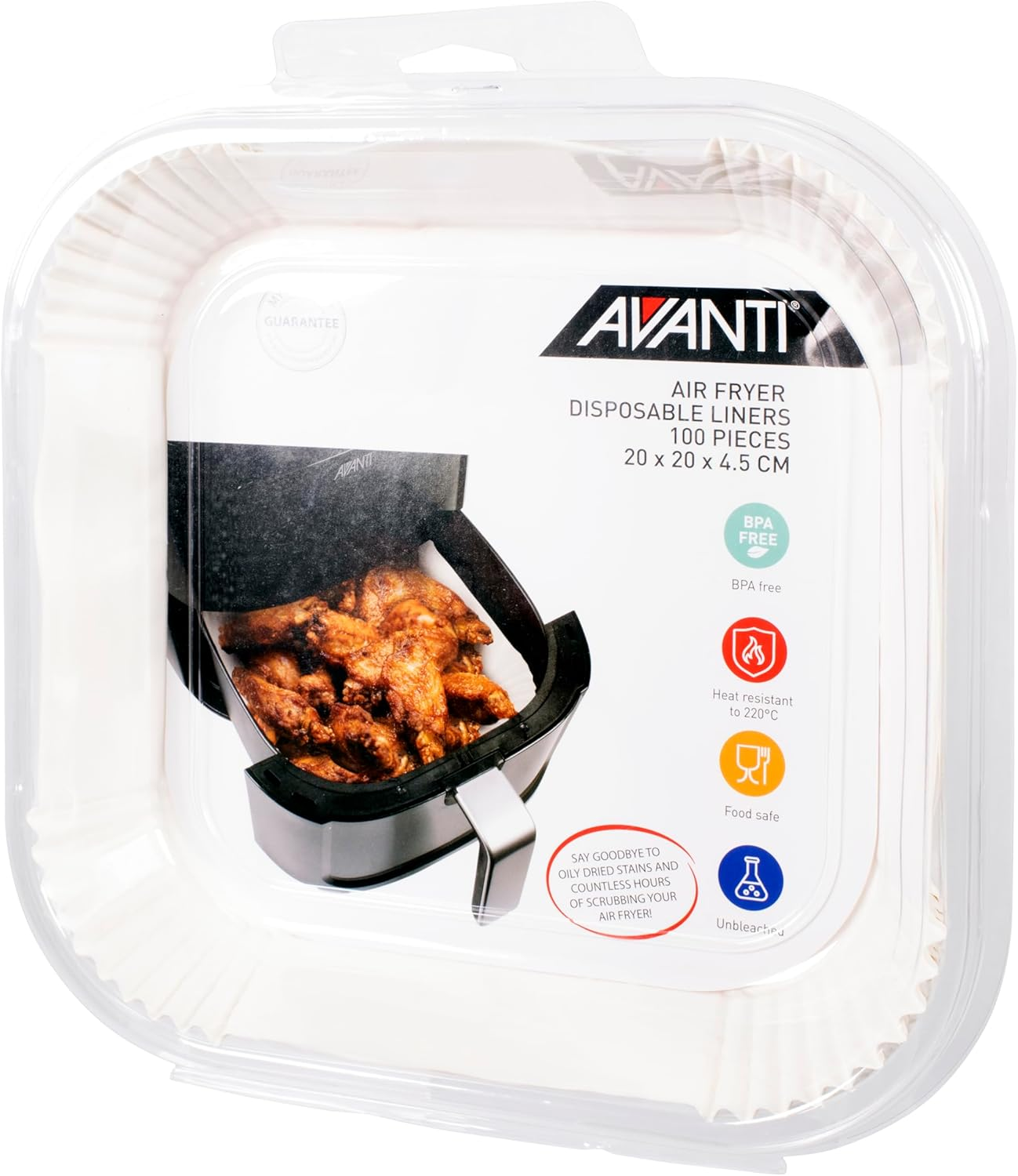 Avanti Air Fryer Square Disposable Inserts 100-Piece, Large image number 6