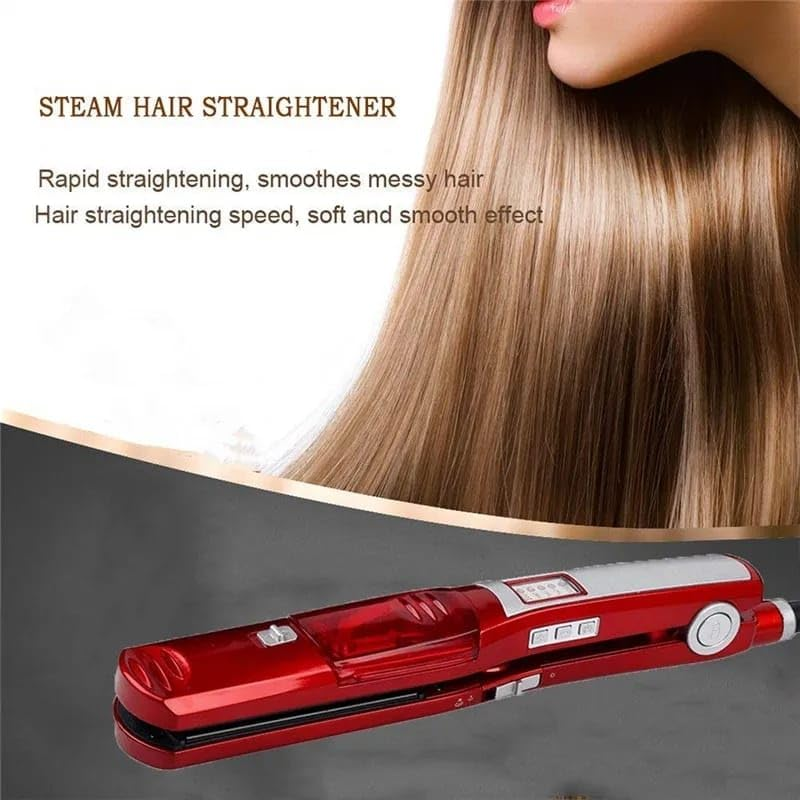Steam Iron Hair Straightener Flat Iron Ceramic Professional Hair Straightener Culer Salon Steam Hair Iron image number 2