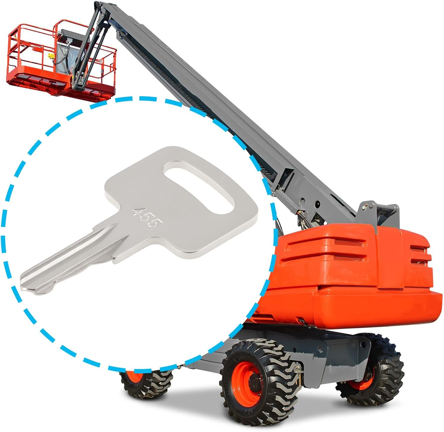 LT Easiyl 10Pcs 455 Construction Machinery Key Compatible with Skyjack Compatible with Genie image number 2