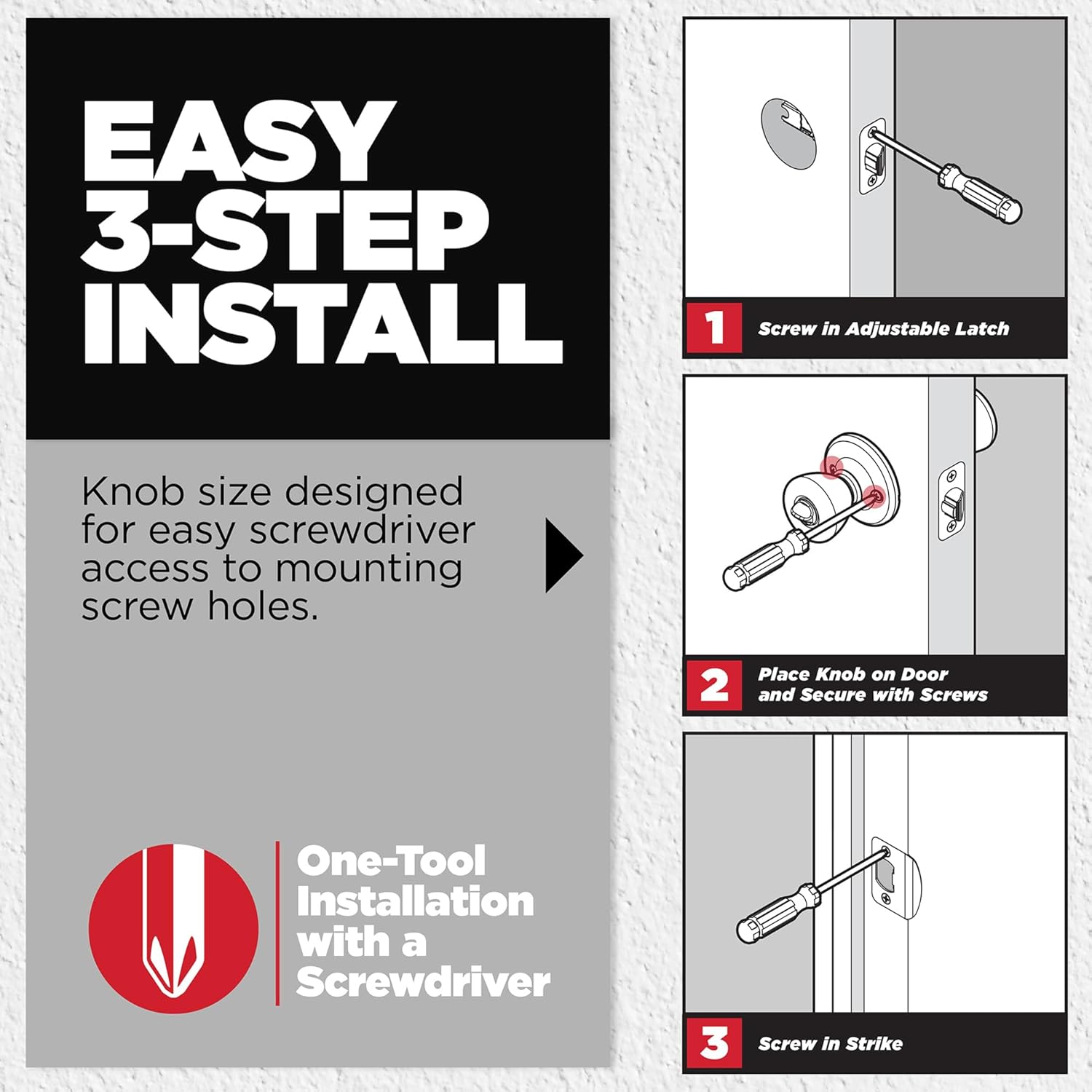 Kwikset 92001-568 Tylo Passage Hall/Closet Knob in Satin Chrome image number 6