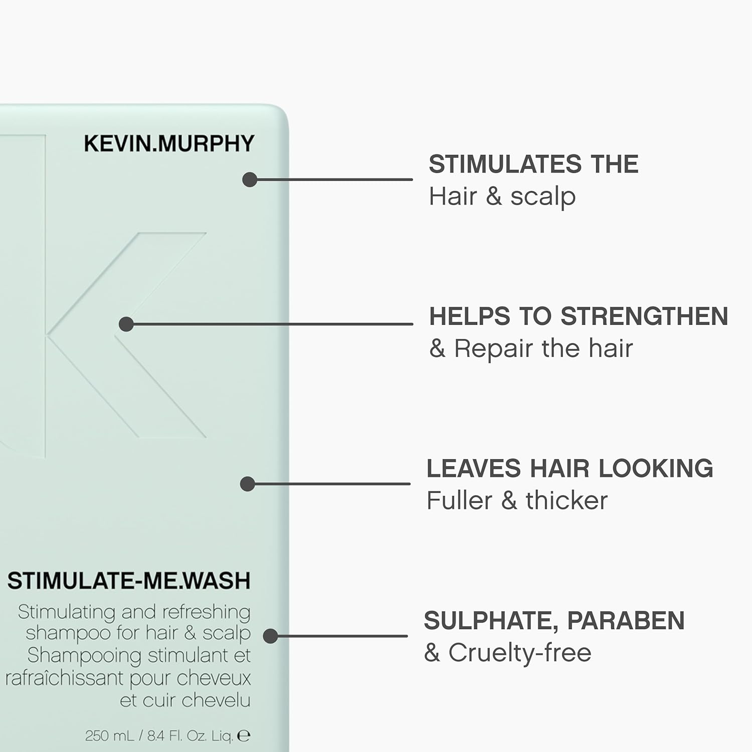 Kevin Murphy Stimulate Me.Wash 250Ml, 8.45 Ounce, Multi image number 6