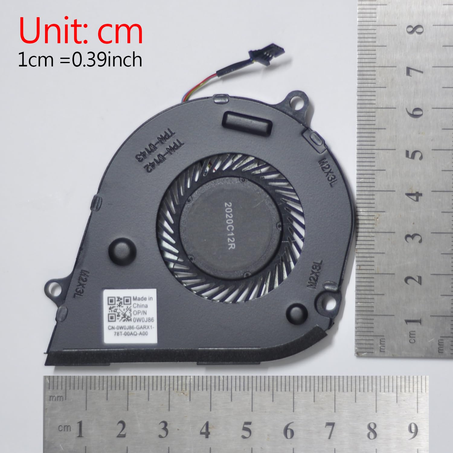 CAJJYRURWE P/N L53541-001,TPN-W142 ， TPN-W143，CPU Cooling Fan Compatible with HP Envy X360 15-DR 15-DS 15M-DR 15M-DS Series Laptop Replacement image number 3