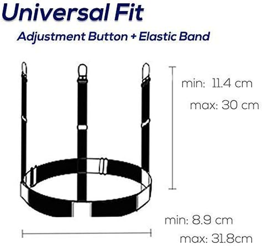 Pejoye Shirt Stays Garters Holders Keepers Straps for Man Elastic and Adjustable with Non-Slip Clips Locking Clamps to Keep the Shirt in the Trousers - 1 Pair Black (O-Shape), Black, One Size image number 3