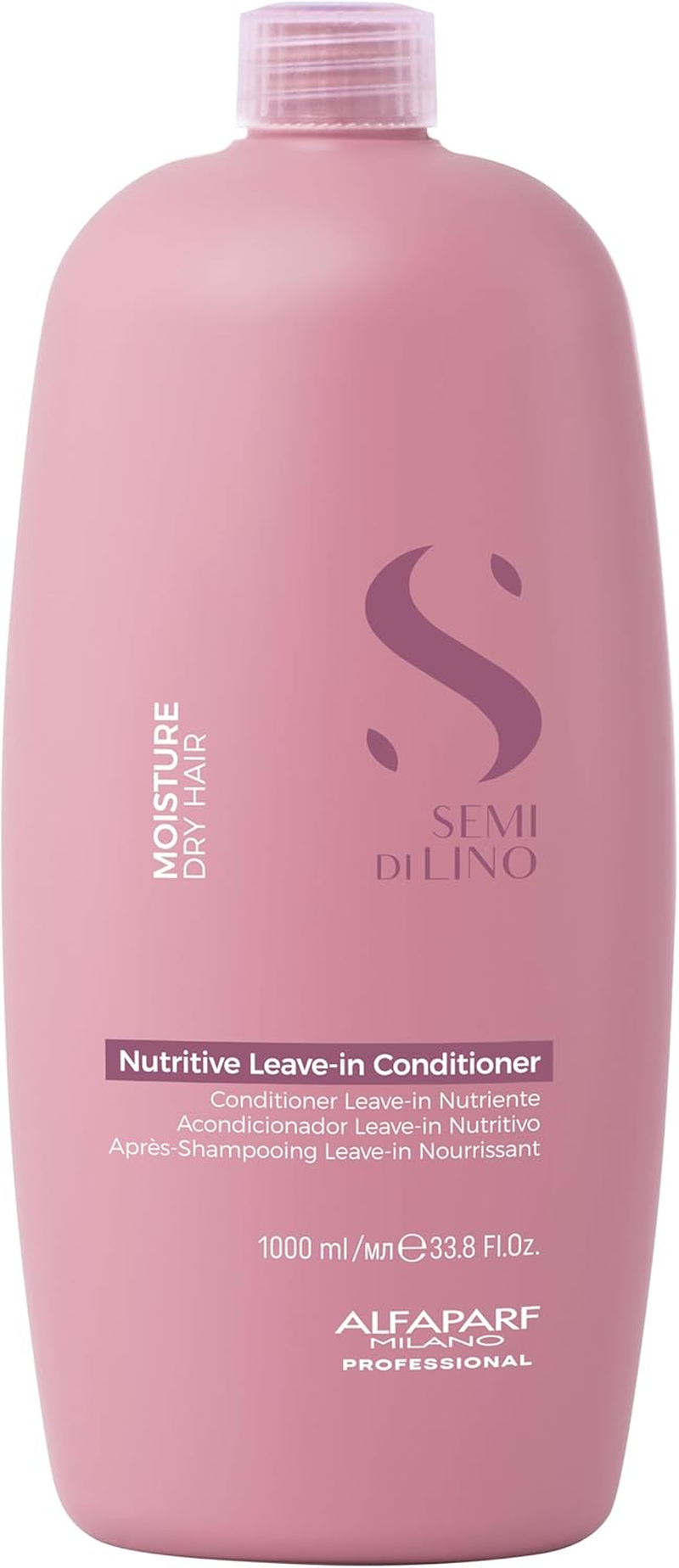 Alfaparf Milano Semi Di Lino Moisture Nutritive Leave-In Conditioner - Promoting Glossy, Silky Radiance - Softens, Nourishes and Protects - 33.79 Oz image number 3