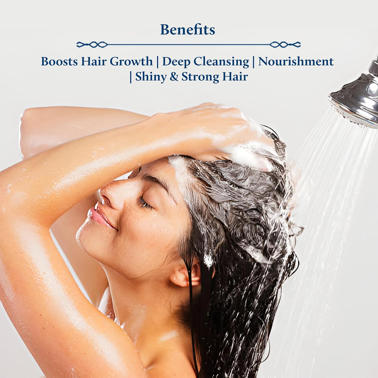 Blue Nectar Rosemary Hair Growth Shampoo for Stronger Hair | with Keratin & Rosemary | Sulfate-Free | for All Hair Types (16 Herbs, 200Ml) image number 2