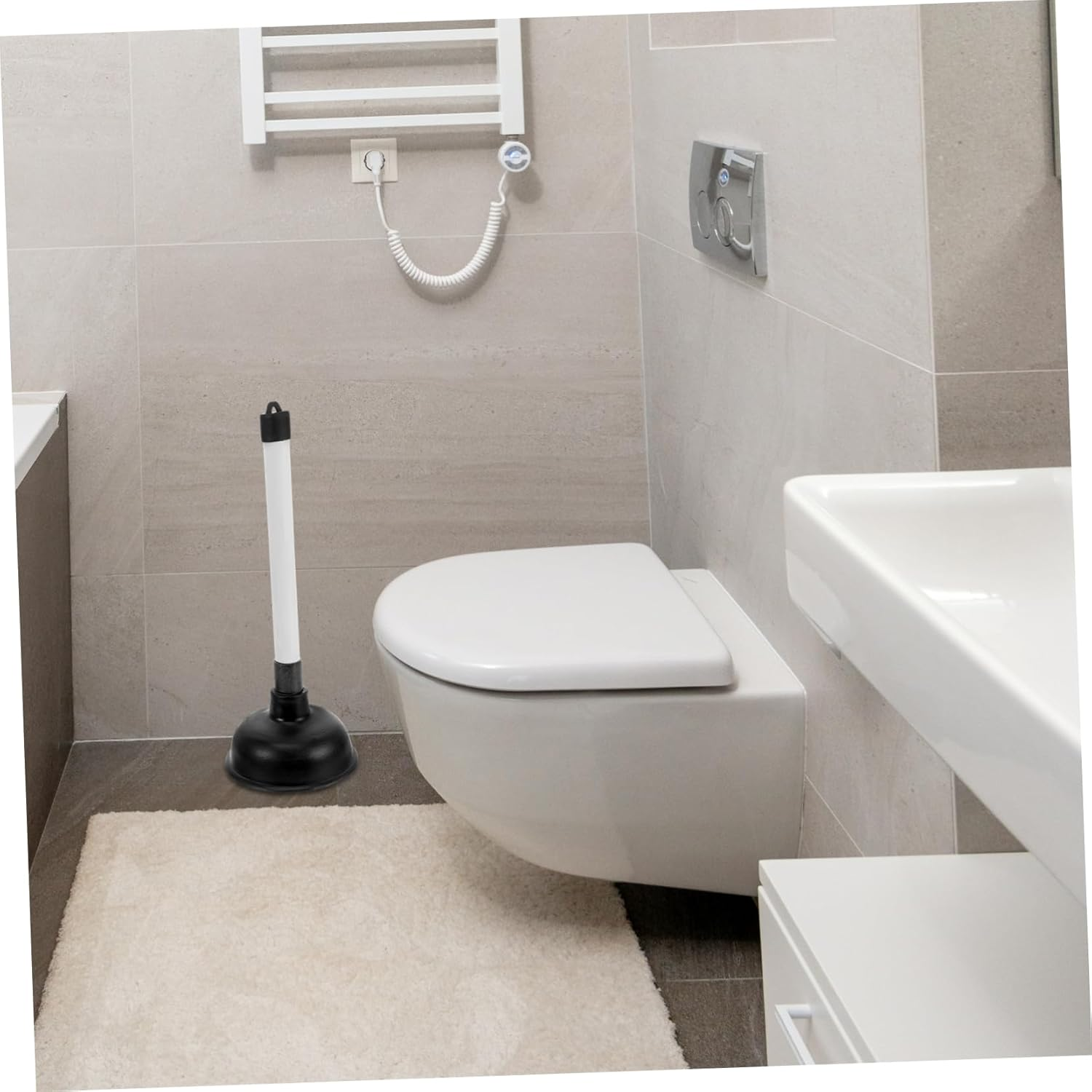 Mobestech Bathtub Drain Tools Water Trough Heavy Duty Plunger Sink Unclogger Tool Home Accessory Small Plunger Kitchen Plunger for Sink Heavy Duty Toilet Plunger Rubber Clearer Household