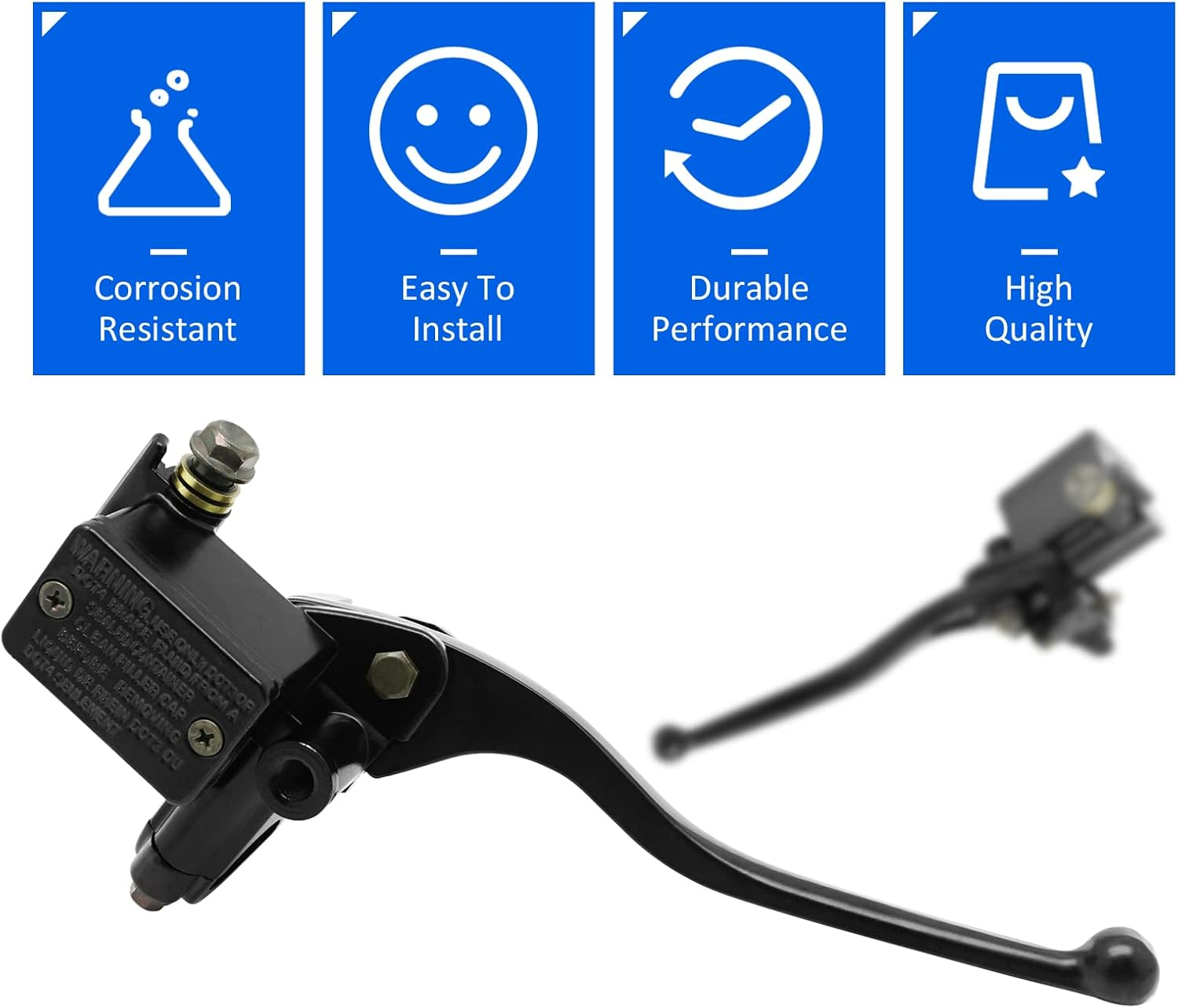 Front Brake Master Cylinder Compatible with Yamaha Banshee 350 Big Bear 350 400 Grizzly 400 600 Kodiak 400 Warrior 350 Wolverine 350 YFZ YFM OEM#2GU-25870-10-00