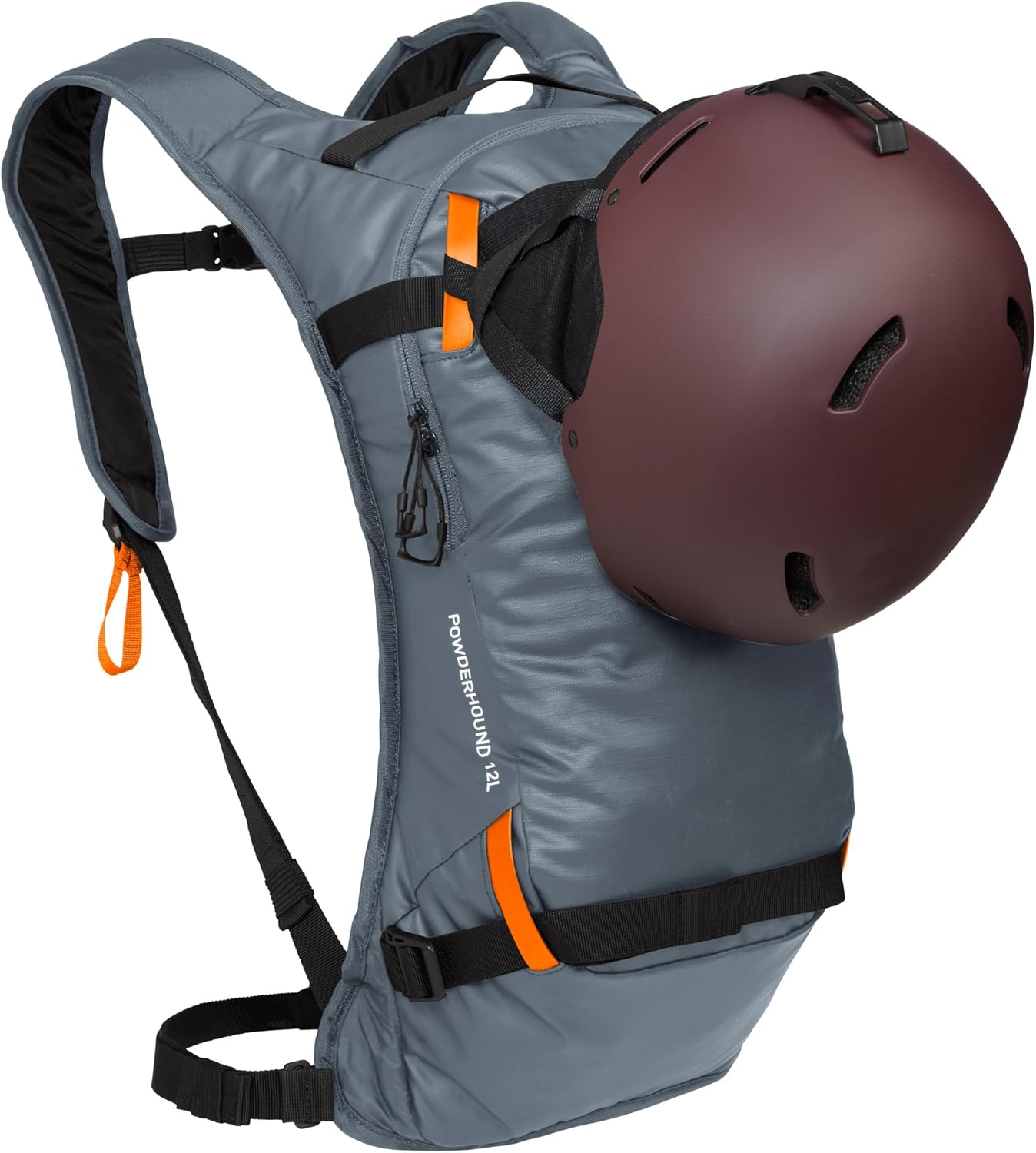 Camelbak Powderhound 12 Hydration Pack, 70Oz, Vapor/Flame/Beet - Grey/Orange 2.0 image number 2