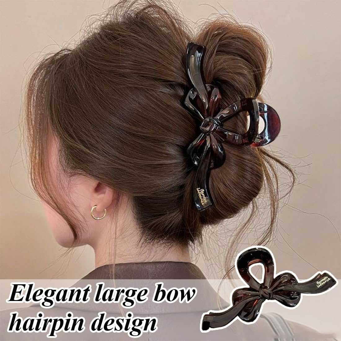 JYNVO Bow Sticker Hair Clip Multicoloured image number 1