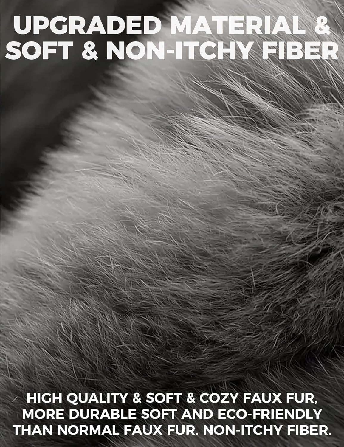 Buauty Ear Muffs Winter Women Men Soft Earmuffs Cute Ear Covers Cold Weather Fluffy Ear Warmers Headband Winter Accessories - Grey image number 2