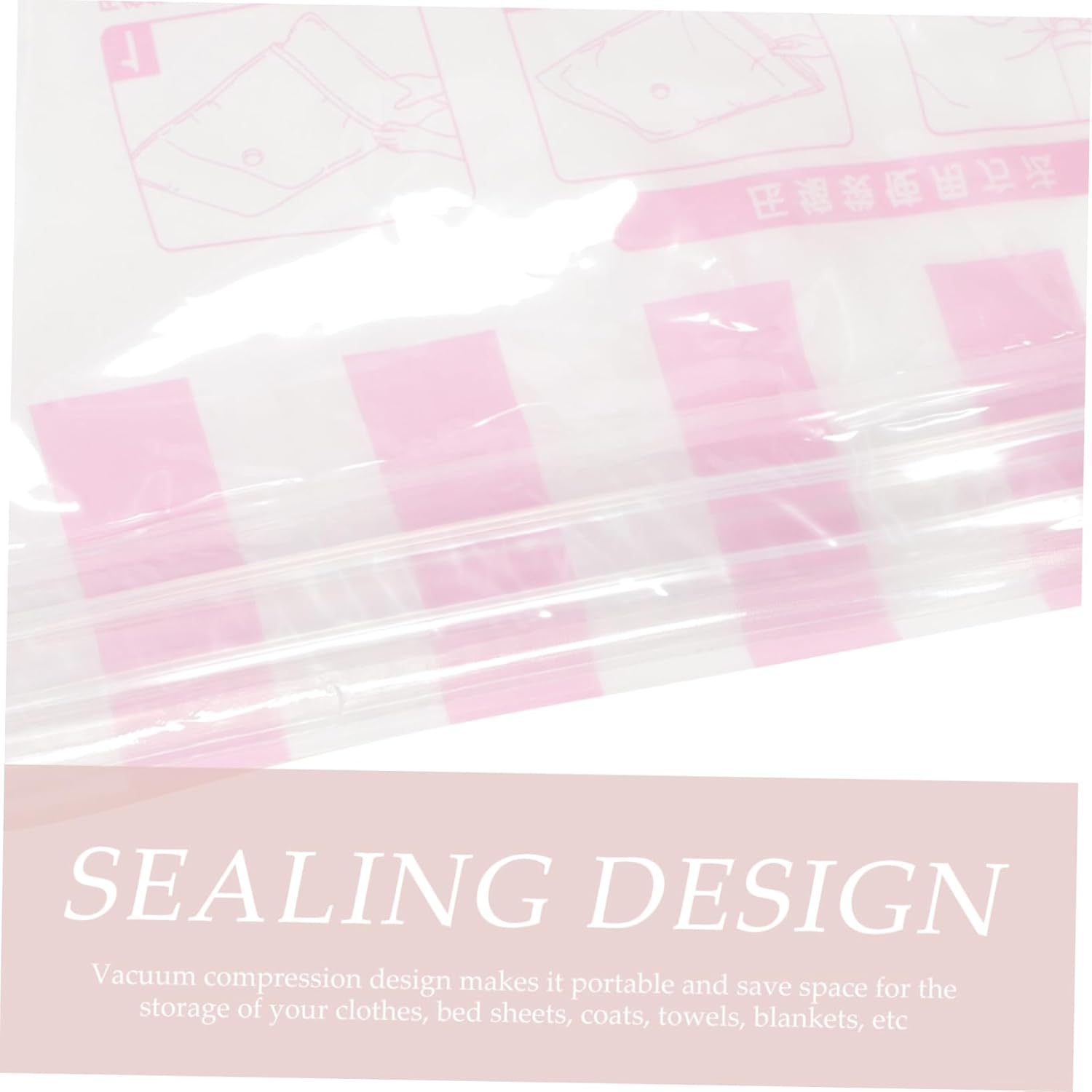 OKUMEYR 10Pcs Space Saving Storage Bags Vacuum Sealer Bags for Travel Accessories image number 6