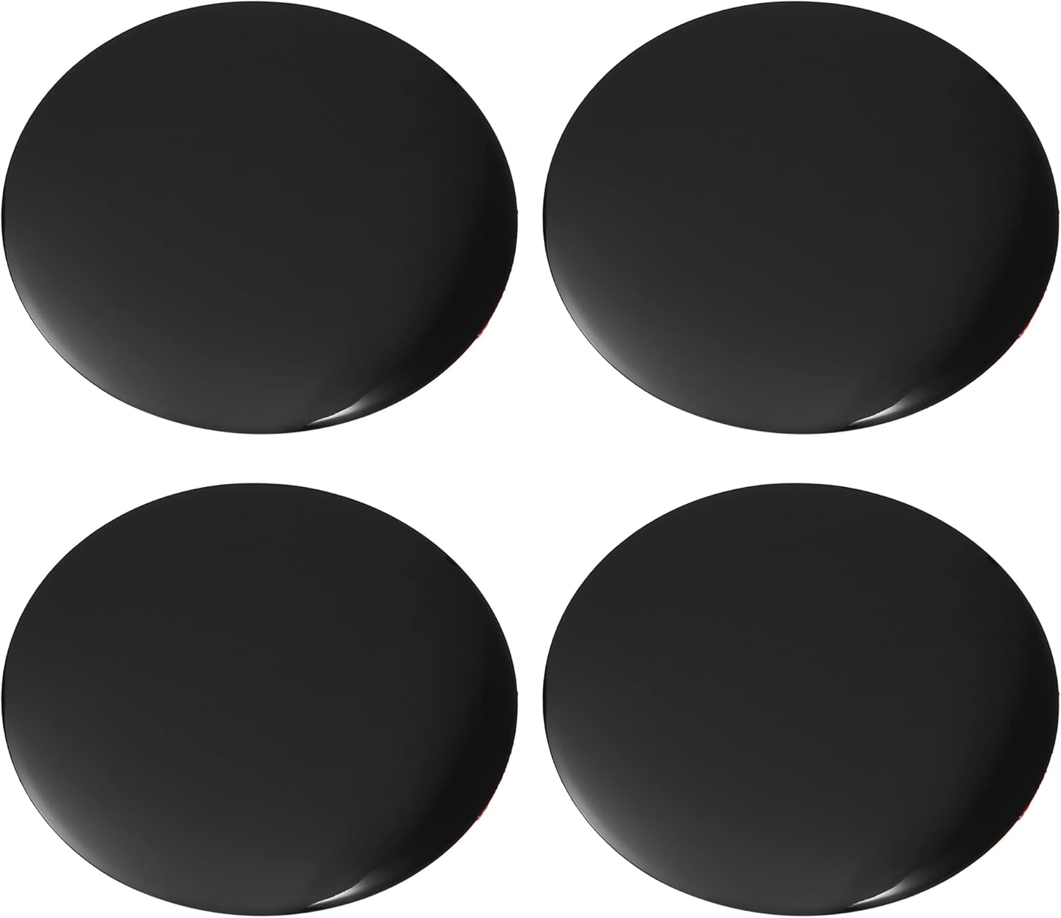 X AUTOHAUX 50Mm Black Car Wheel Center Hub Caps Emblem Badge Decal Sticker 4Pcs image number 1