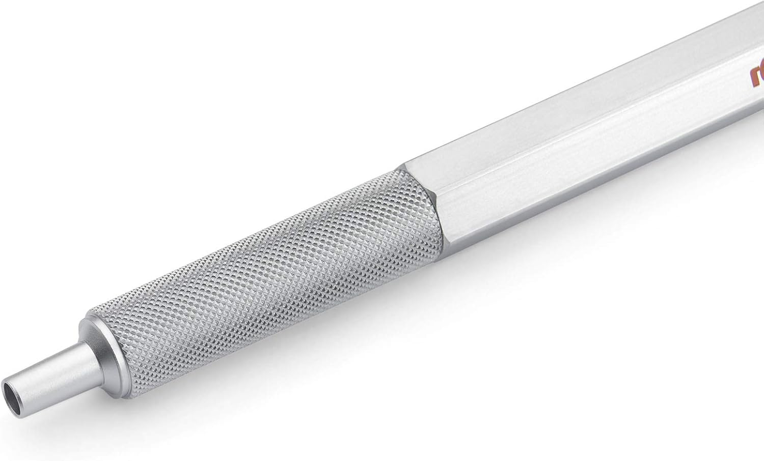Rotring 600 Ballpoint Pen | Medium Point | Black Ink | Silver Metal Barrel with Non-Slip Knurled Grip | Refillable image number 6